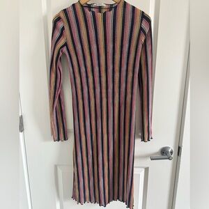 Zara Striped Midi Dress